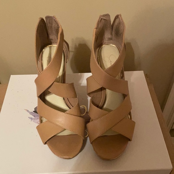 Jessica Simpson Shoes - Jessica Simpson nude wedges